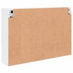 vidaXL Armoire Miroir Blanc 80 x 17 x 55 cm Bois d'ingénierie