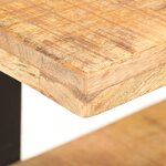 Vidaxl table de chevet 50x40x40 cm bois de manguier brut