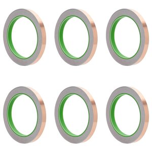 vidaXL Ruban en Cuivre Double Face 6 Pièces Cuivre 2000 x 1 cm Cuivre