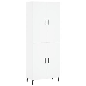 vidaXL Buffet haut Blanc 69 5x34x180 cm Bois d'ingénierie