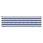 vidaXL Coussin de banc de jardin rayures bleues et blanches 200x50x4cm