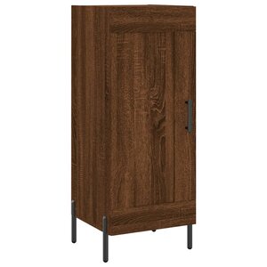 vidaXL Buffet Chêne marron 34 5x34x90 cm Bois d'ingénierie