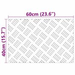 Plaques en aluminium à motifs - Set de 4  60x40 cm  Antidérapant
