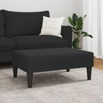 vidaXL Repose-pied noir 77x55x31 cm velours