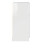 vidaXL Buffet Blanc brillant 100 x 30 x 65 6 Bois d'ingénierie