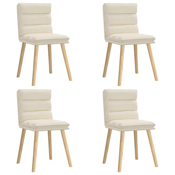 vidaXL Chaises à manger lot de 4 Lin