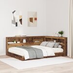 vidaXL Tête de lit de rangement Bois ancien 160 cm Bois d'ingénierie
