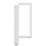 vidaXL Pieds de table à manger en T  2 pièces  blanc  100 x 35 x (72-73) cm  acier