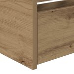 vidaXL Lit d'appoint Chêne artisanal 90 x 190 cm Bois d'ingénierie