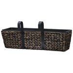 vidaXL Jardinières 2 Pièces Jacinthe d'eau Marron