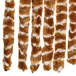 vidaXL Moustiquaire Ocre et blanc 56x185 cm Chenille