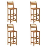 vidaXL Ensemble de bar de jardin 5 Pièces Bois d'acacia solide