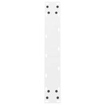 vidaXL Pieds de table à manger Blanc 2 pièces 50 x (72-73) cm Acier