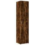 vidaXL Buffet haut chêne fumé 40x42 5x185 cm bois d'ingénierie