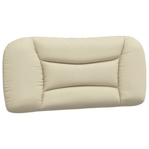 vidaXL Coussin de tête de lit Hvar crème 90 cm tissu