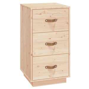 vidaXL Table de chevet 40x40x75 cm Bois de pin solide