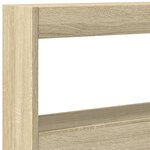 vidaXL Armoire tête de lit avec LED chêne sonoma 200x17x102 cm