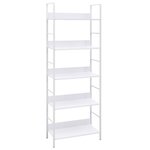 vidaXL Bibliothèque à 5 niveaux noir 60x27 6x158 5cm bois d'ingénierie