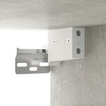 vidaXL Ensemble de meubles de salle de bain 3 Pièces Gris béton