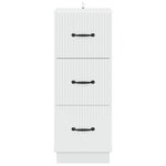 vidaXL Armoire à tiroirs Blanc 33 x 34 5 x 87 cm Bois d'ingénierie