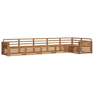 vidaXL Ensemble de canapés d'extérieur 6 pc Naturel
