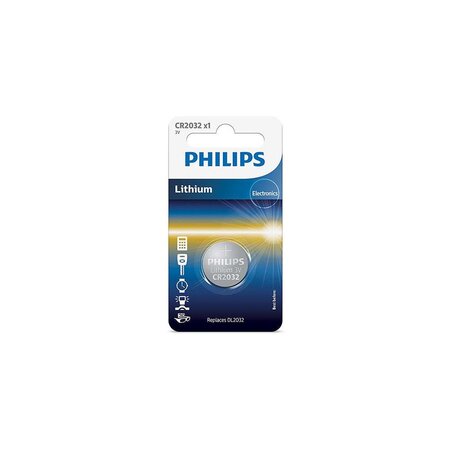 Piles Bouton Longlife 3.0v Coin 1-blister (20.0 X 3.2) Philips - Cr2032/01b