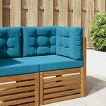 vidaXL Coussin de canapé d'extérieur 3 Pièces Bleu royal Polyester