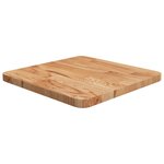 vidaXL Dessus de table carré Marron clair40x40x2 5cm Bois chêne traité
