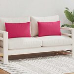 vidaXL Oreiller d'extérieur lot de 2 60 x 40 cm Rose