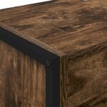 vidaXL Bibliothèque 2 Pièces Chêne Fumé 80 x 30 x 155 cm