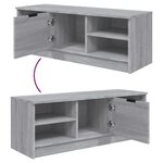 vidaXL Meuble TV Sonoma gris 102x35 5x36 5 cm Bois d'ingénierie