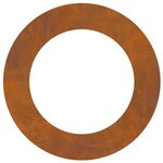 vidaXL Anneaux d'arbre plats 5 Pièces Marron Ø30 / 60 cm