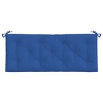 vidaXL Coussin de banc de jardin bleu 120x50x7 cm tissu oxford