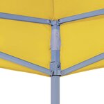 vidaXL Toit de tente de réception 6x3 m Jaune 270 g/m²