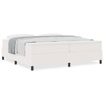 vidaXL Lit à ressorts Crème et Blanc 203 x 200 x 60 cm