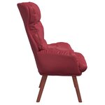 vidaXL Fauteuil relaxant Rouge bordeaux 69 x 74 x 93 cm Faux cuir