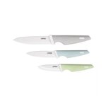 Bloc de 3 couteaux MEC137 7 5 / 10 / 12 5 cm - Lame céramique compatible lave-vaisselle