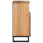 vidaXL Buffet 60x34x75 cm bois de manguier massif brut