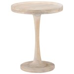 vidaXL Table d'appoint Ø60x75 cm Bois de manguier massif