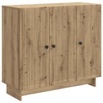 vidaXL Buffet Chêne artisanal 89 x 34 5 x 80 cm Bois d'ingénierie