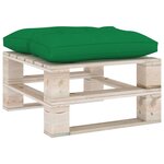 Vidaxl salon de jardin palette 6 pièces avec coussins bois de pin