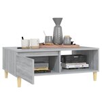 vidaXL Table basse sonoma gris 90x60x35 cm bois d'ingénierie