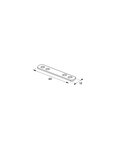 THIRARD - Patte d'assemblage  60x15mm  bouts ronds  acier zingué