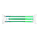Recharge roller q-connect encre effacable couleur vert  set de 3u