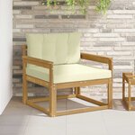 vidaXL Sofa de milieu extérieur Polyester Blanc