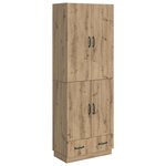 vidaXL Ensemble de Meubles 2 Pièces Chêne artisanal Bois d'ingénierie