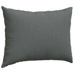 vidaXL Coussins de canapé 2 Pièces Gris foncé 70 x 50 cm tissu