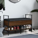 vidaXL Banc à chaussures chêne marron 85 5x42x57 5cm bois d'ingénierie