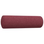 vidaXL Ensemble de canapés 2 Pièces coussins décoratifs bordeaux tissu
