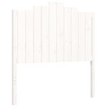 vidaXL Cadre de lit et tête de lit blanc 100x200 cm bois massif